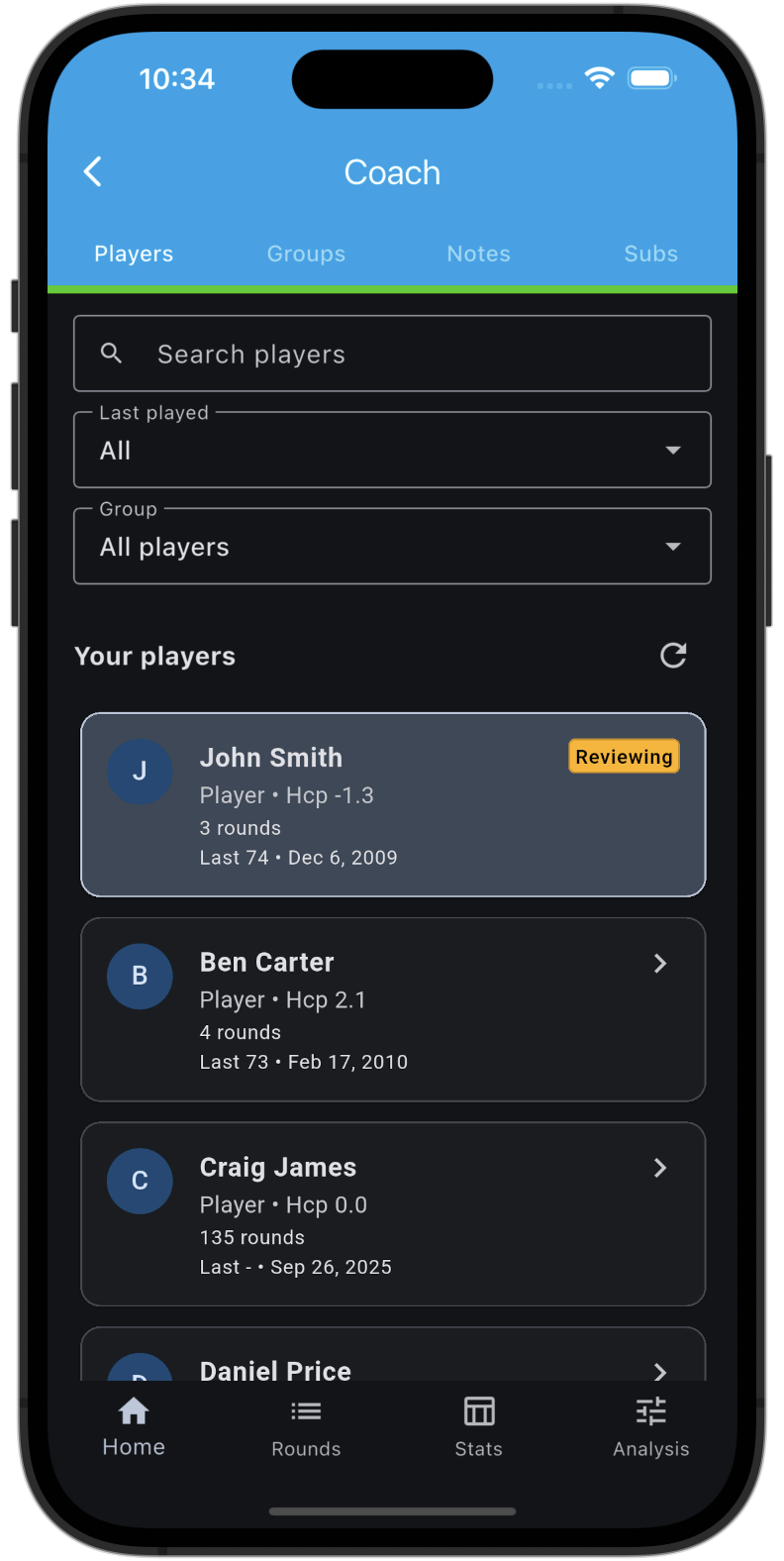 Player Review